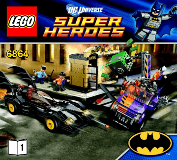Guide d'installation | Lego 6864 The Batmobile and the Two-Face Chase Manuel utilisateur | Fixfr
