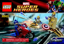 Lego 6865 Captain America's Avenging Cycle Manuel utilisateur