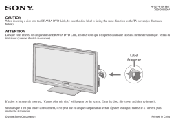 Sony DMX-DVD Manuel utilisateur