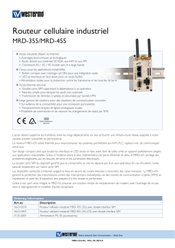 Westermo MRD-355 Industrial Cellular Router (3G) Fiche technique