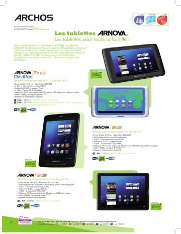 502072 | Archos Arnova 9 G3 Manuel utilisateur | Fixfr