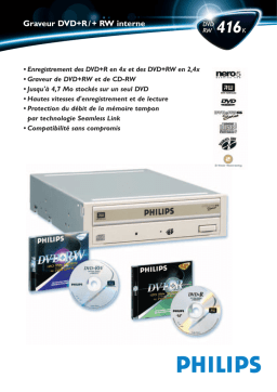 Philips DVDRW416K/30 Fiche technique