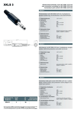 Intronics XLS3 Fiche technique