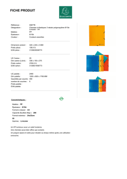 Exacompta 55877E Fiche technique