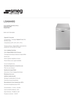 Smeg LSA6448G Fiche technique