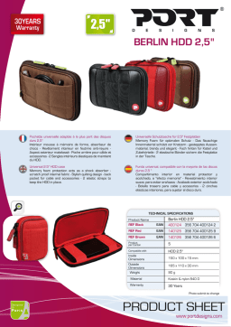 Port Designs 400125 Fiche technique