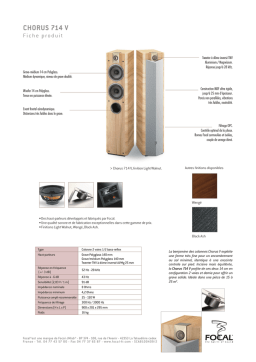 Focal 714V/ZWA Fiche technique