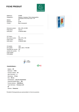 Exacompta 51968E Fiche technique