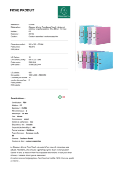 Exacompta 53244E Fiche technique