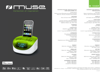 Muse M-103GR Fiche technique | Fixfr