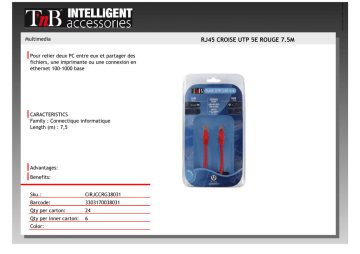 T'nB CIRJCCRG38031 Fiche technique | Fixfr