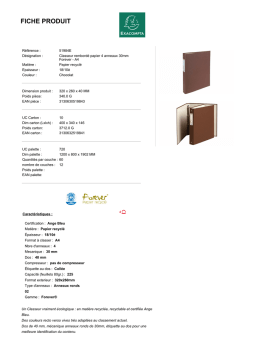 Exacompta 51984E Fiche technique