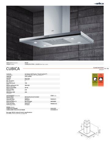 ELICA 51613707 Fiche technique | Fixfr