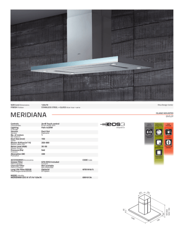 ELICA 69916134 Fiche technique | Fixfr