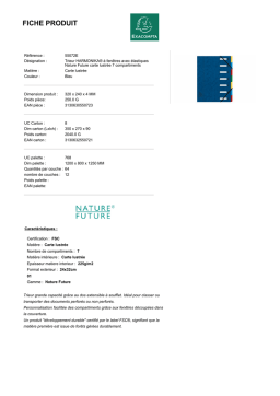 Exacompta 55072E Fiche technique