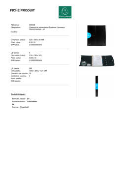 Exacompta 56034E Fiche technique