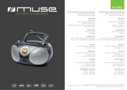 Muse M-25RD Fiche technique