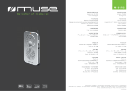 Muse M-01RS Fiche technique