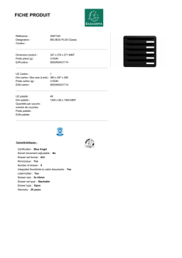 Exacompta 309714D Fiche technique