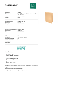 Exacompta 340002E Fiche technique