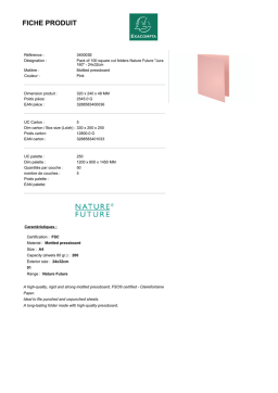 Exacompta 340003E Fiche technique