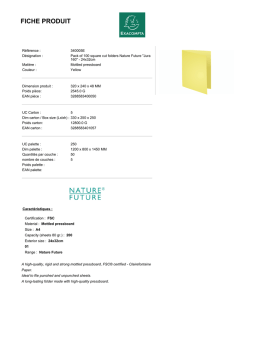 Exacompta 340005E Fiche technique