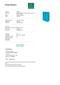 Exacompta 340006E Fiche technique