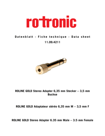 Roline 11.09.4211 Fiche technique | Fixfr