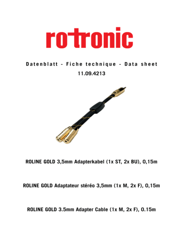 Roline 11.09.4213 Fiche technique | Fixfr