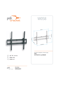 Poli Bracket W058 Fiche technique