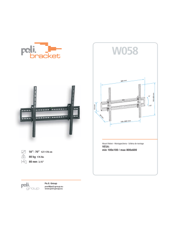 Poli Bracket W058 Fiche technique | Fixfr