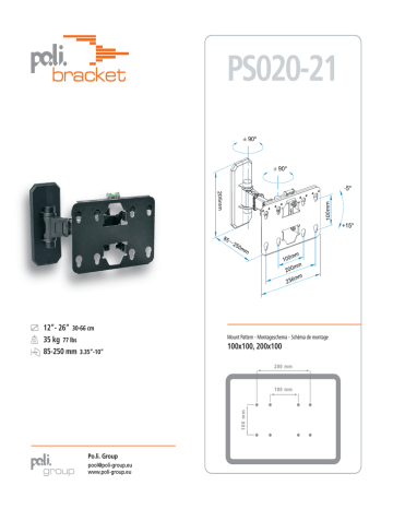 Poli Bracket PS020-21 Fiche technique | Fixfr