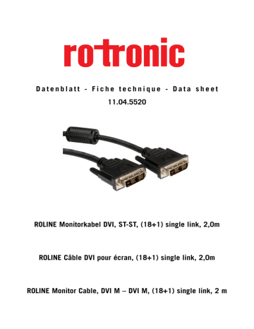 Rotronic 11.04.5520 Fiche technique | Fixfr