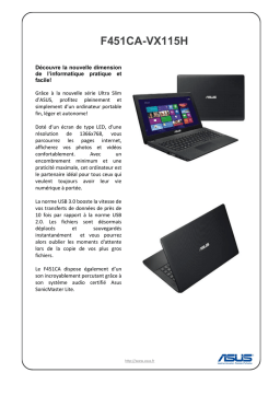 Asus 90NB0331-M02850 Fiche technique