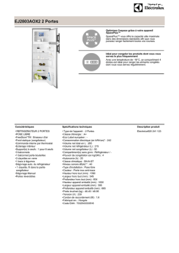 Electrolux EJ2803AOX2 Fiche technique