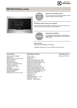 Electrolux EMT25207OX Fiche technique