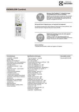 Electrolux EN3605JOW Fiche technique