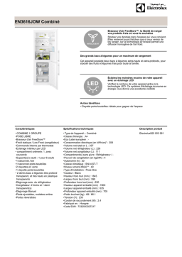 Electrolux EN3616JOW Fiche technique