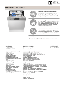 Electrolux ESI7321ROX Fiche technique