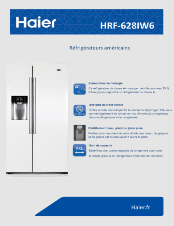 Haier HRF-628IW6 Fiche technique | Fixfr