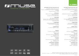 Muse M-1008 MR Fiche technique