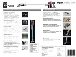 Dyson DC35FULLKIT Fiche technique