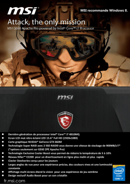 MSI 9S7-16GF11-472 Fiche technique