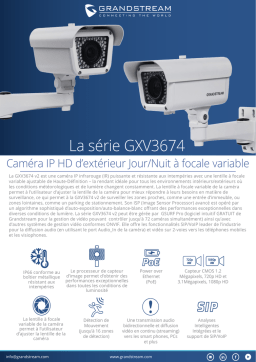 Grandstream GXV3674 v2 series Fiche technique