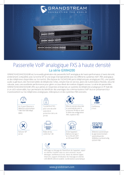 Grandstream GXW4200 Series  Fiche technique