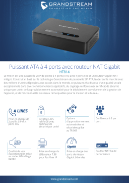 Grandstream HT814 Fiche technique