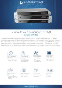 Grandstream GXW4500 series Fiche technique