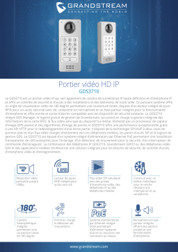 Grandstream GDS3710 Fiche technique