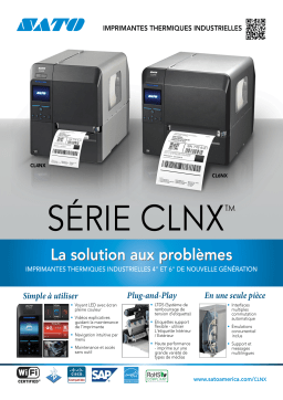 SATO CLNX Series Fiche technique