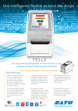 SATO FX3-LX Fiche technique